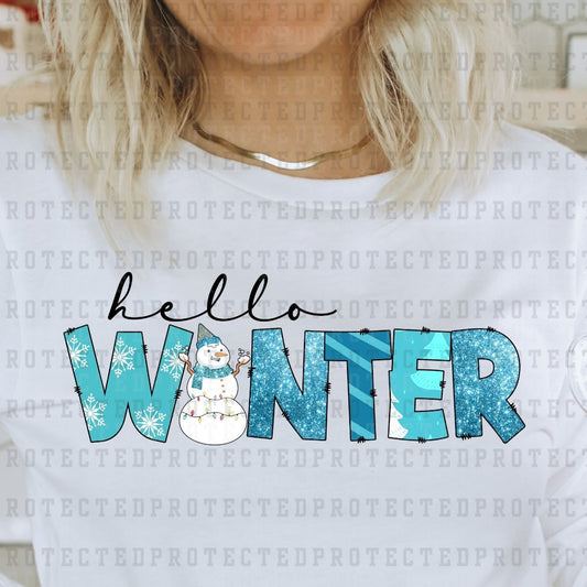 HELLO WINTER - DTF TRANSFER