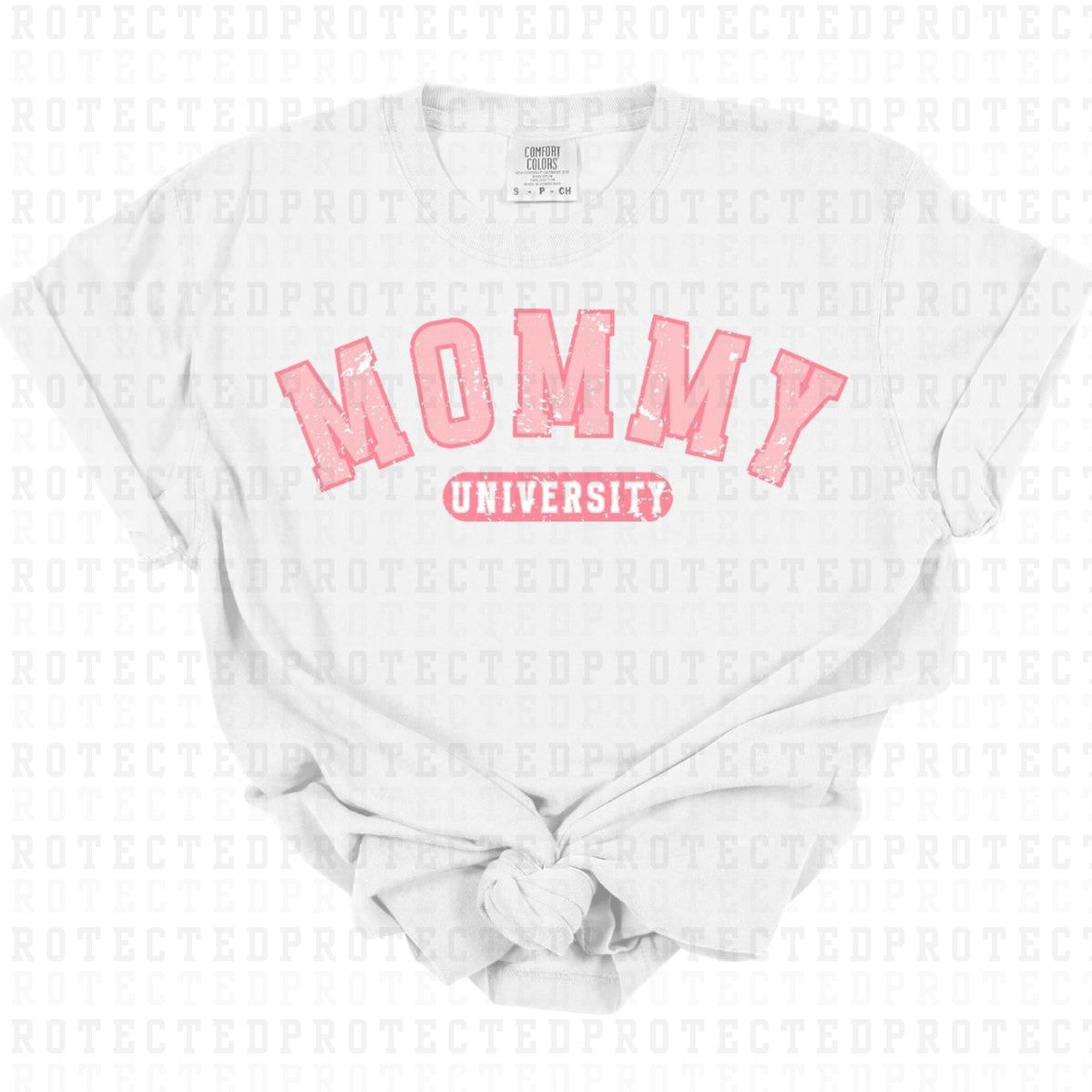 MOMMY UNIVERSITY *W/GRUNGE* - DTF TRANSFER