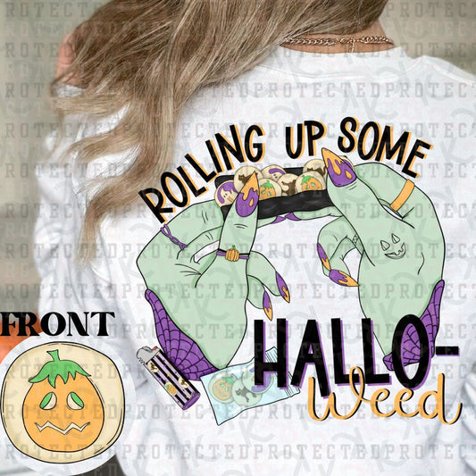 ROLLING UP HALLO-WEED (POCKET+BACK) - DTF TRANSFER