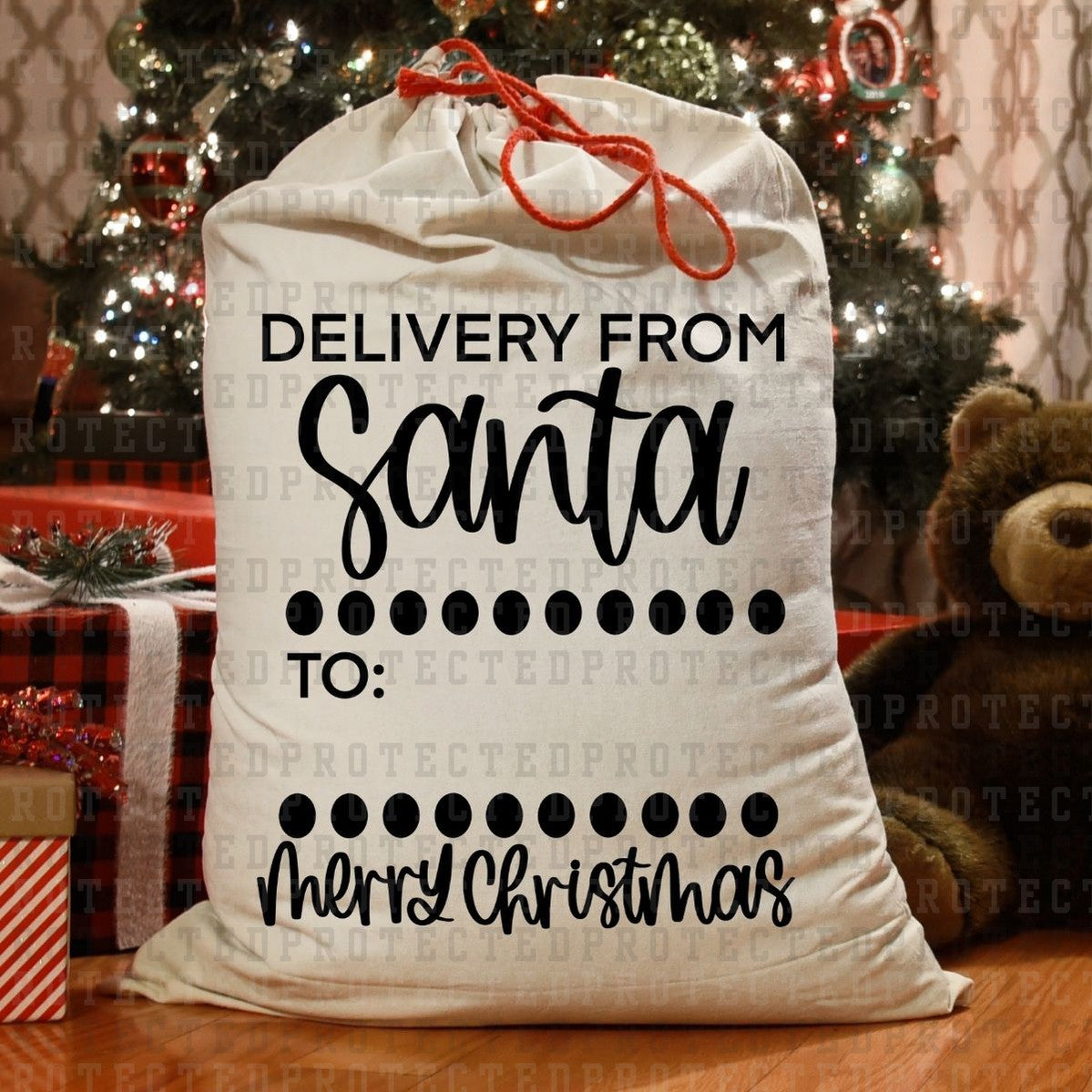 DELIVERY FROM SANTA *SINGLE COLOR* - DTF TRANSFER