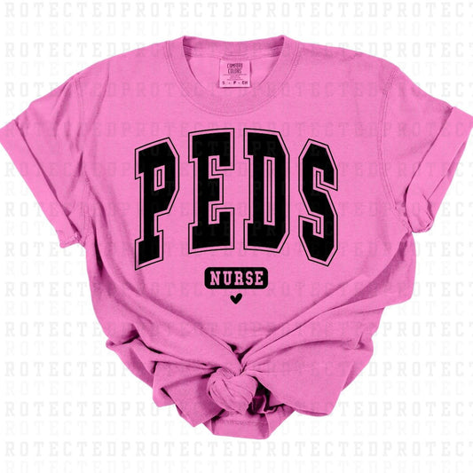 PEDS NURSE *BLACK TEXT - SINGLE COLOR* - DTF TRANSFER