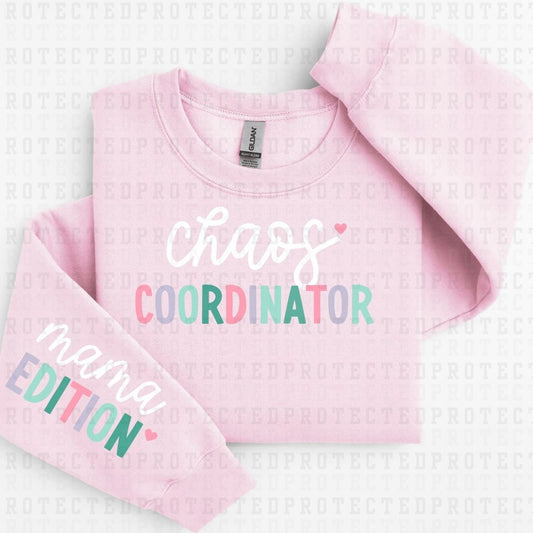 CHAOS COORDINATOR *SLEEVE COMES IN 6"* (FULL FRONT+1 SLEEVE) - DTF TRANSFER