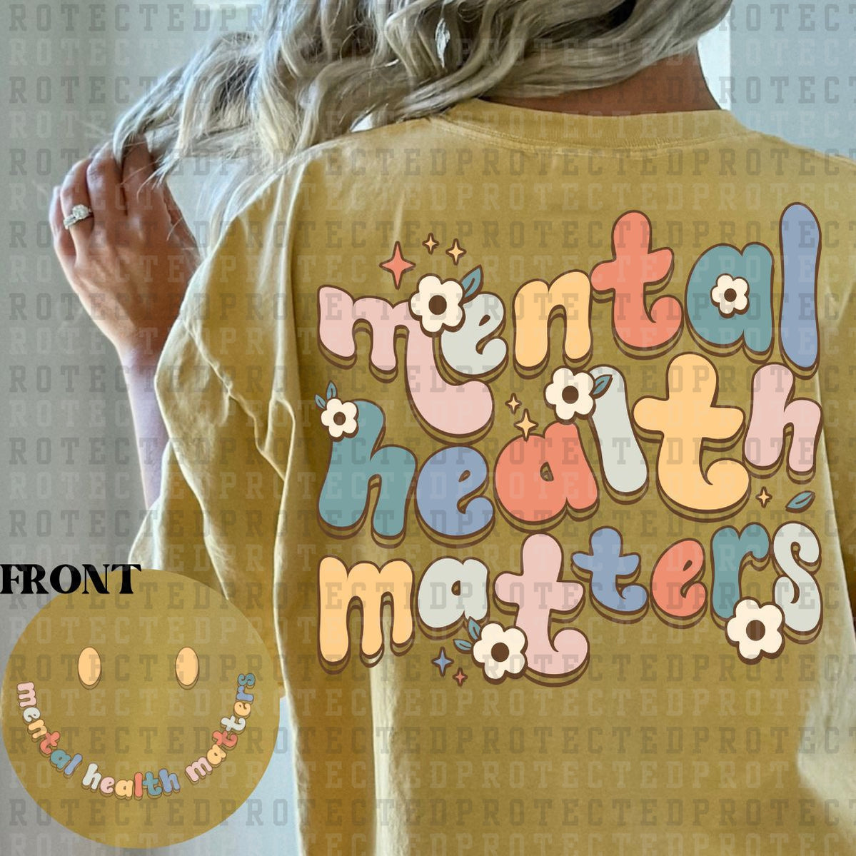 MENTAL HEALTH MATTERS (POCKET+BACK) - DTF TRANSFER