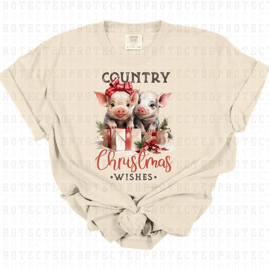 COUNTRY CHRISTMAS WISHES - DTF TRANSFER