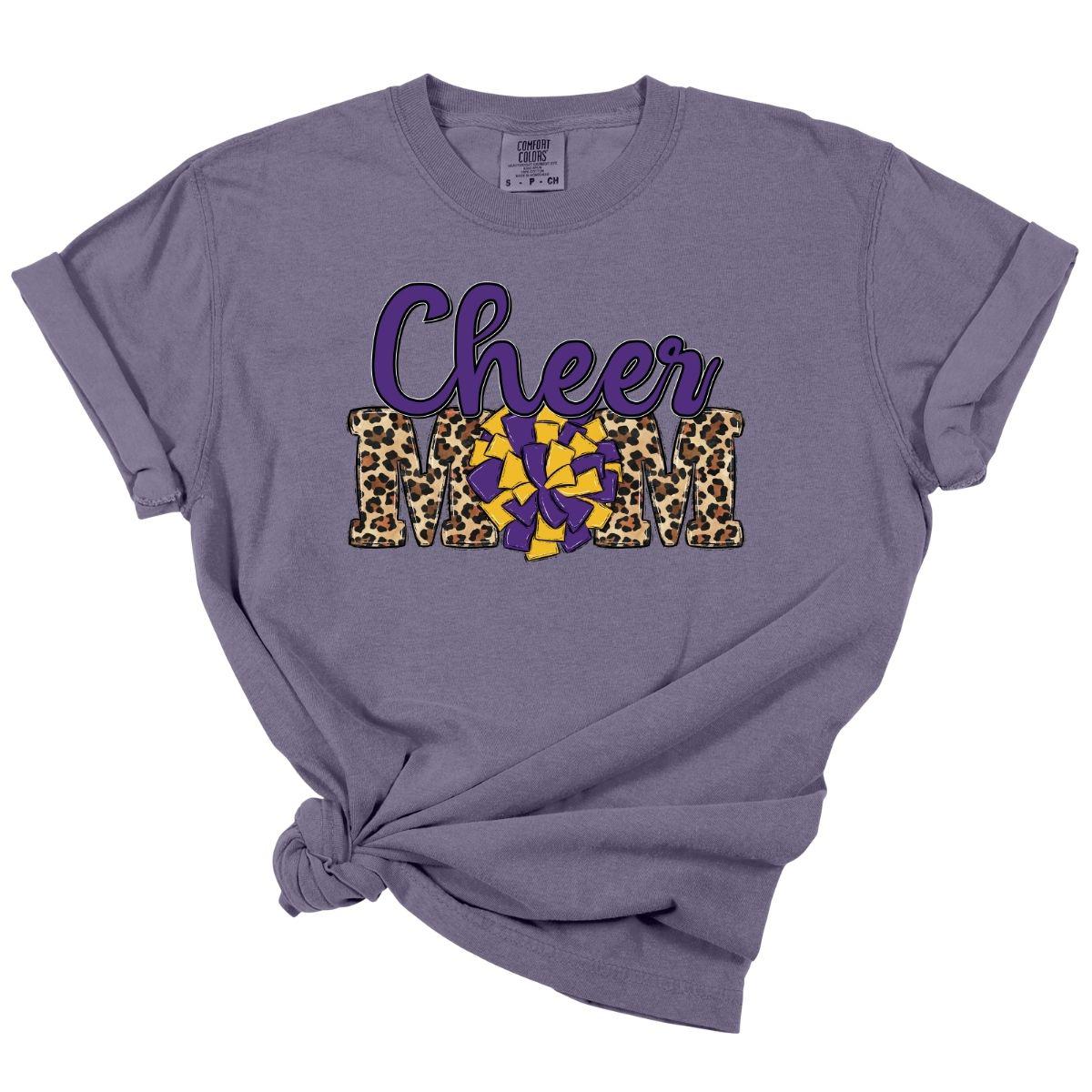 CHEER MOM *PURPLE & GOLD* - DTF TRANSFER