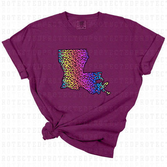 LOUISIANA *MULTICOLOR ANIMAL PRINT* - DTF TRANSFER