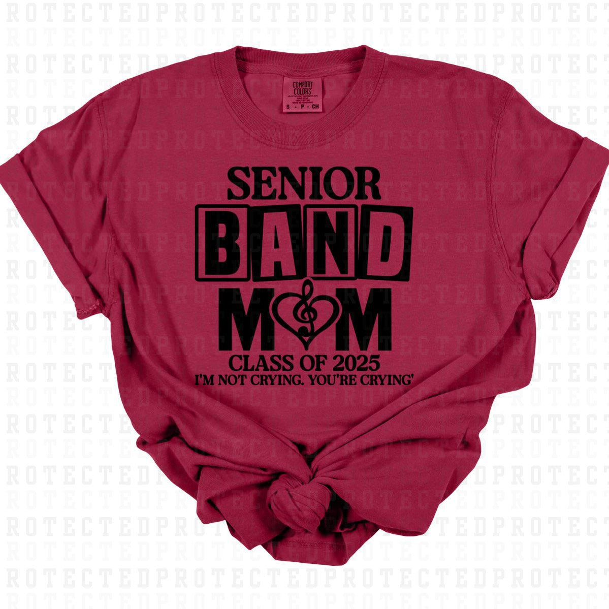 SENIOR BAND MOM 2025 *SINGLE COLOR* - DTF TRANSFER