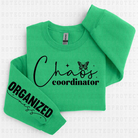 CHAOS COORDINATOR *SINGLE COLOR - SLEEVE DESIGN COMES IN 6"* (FULL FRONT/1 SLEEVE) - DTF TRANSFER