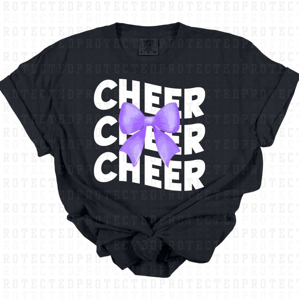 COQUETTE CHEER *WHITE/PURPLE* - DTF TRANSFER