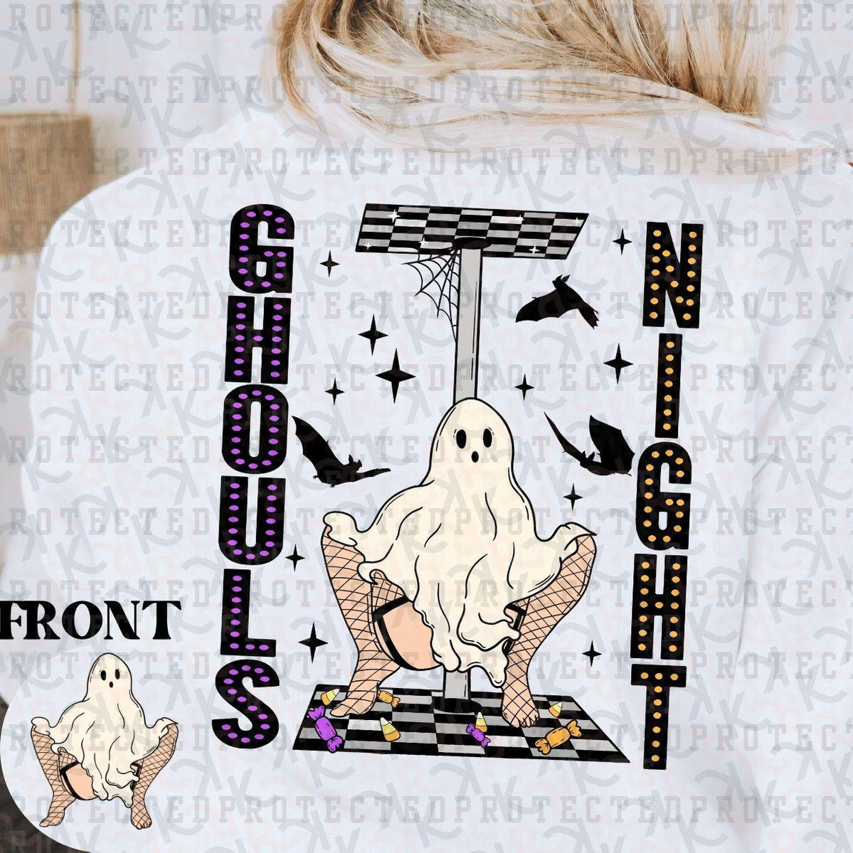 GHOULS NIGHT (POCKET/BACK) - DTF TRANSFER