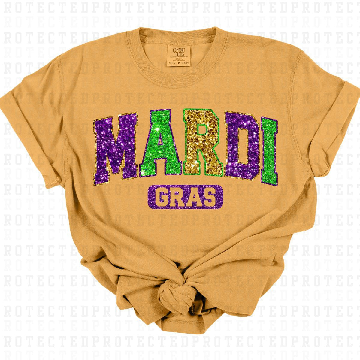 MARDI GRAS *FAUX SEQUIN* - DTF TRANSFER