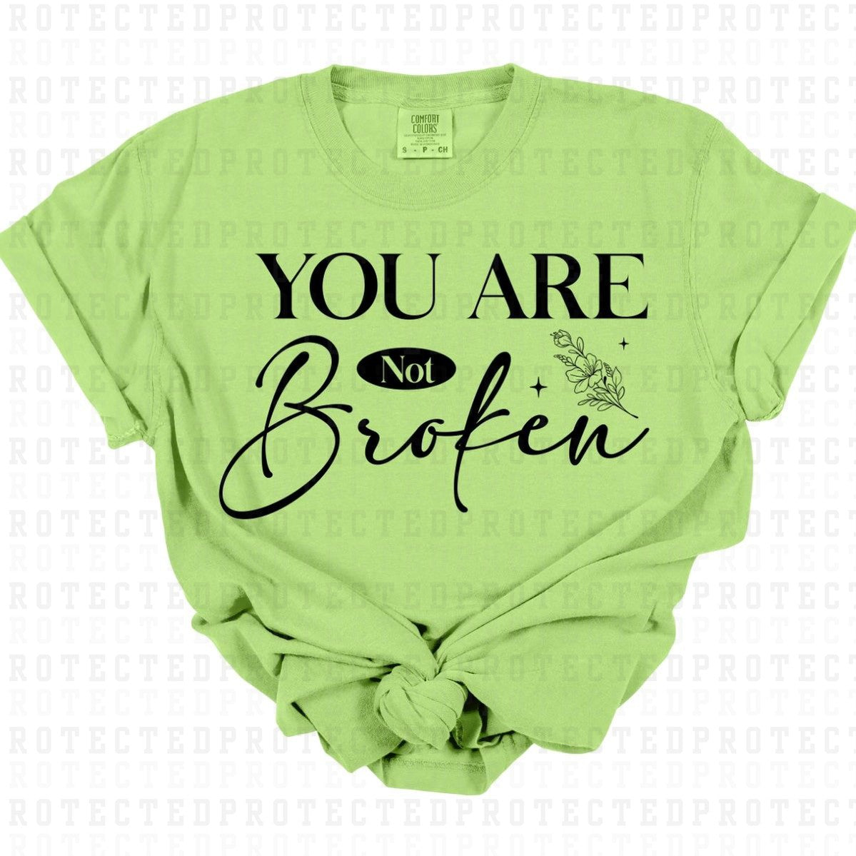 YOU ARE NOT BROKEN *SINGLE COLOR* - DTF TRANSFER