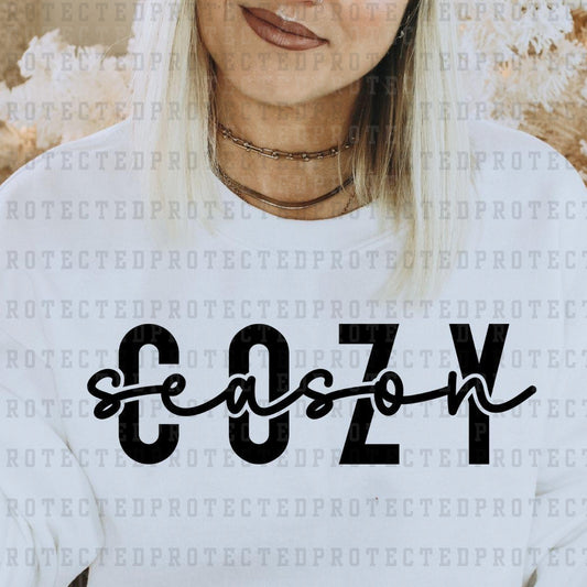 COZY SEASON *SINGLE COLOR* - DTF TRANSFER