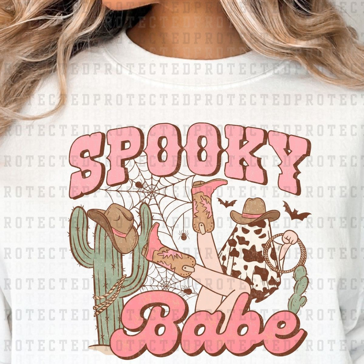 SPOOKY BABE *PINK* - DTF TRANSFER