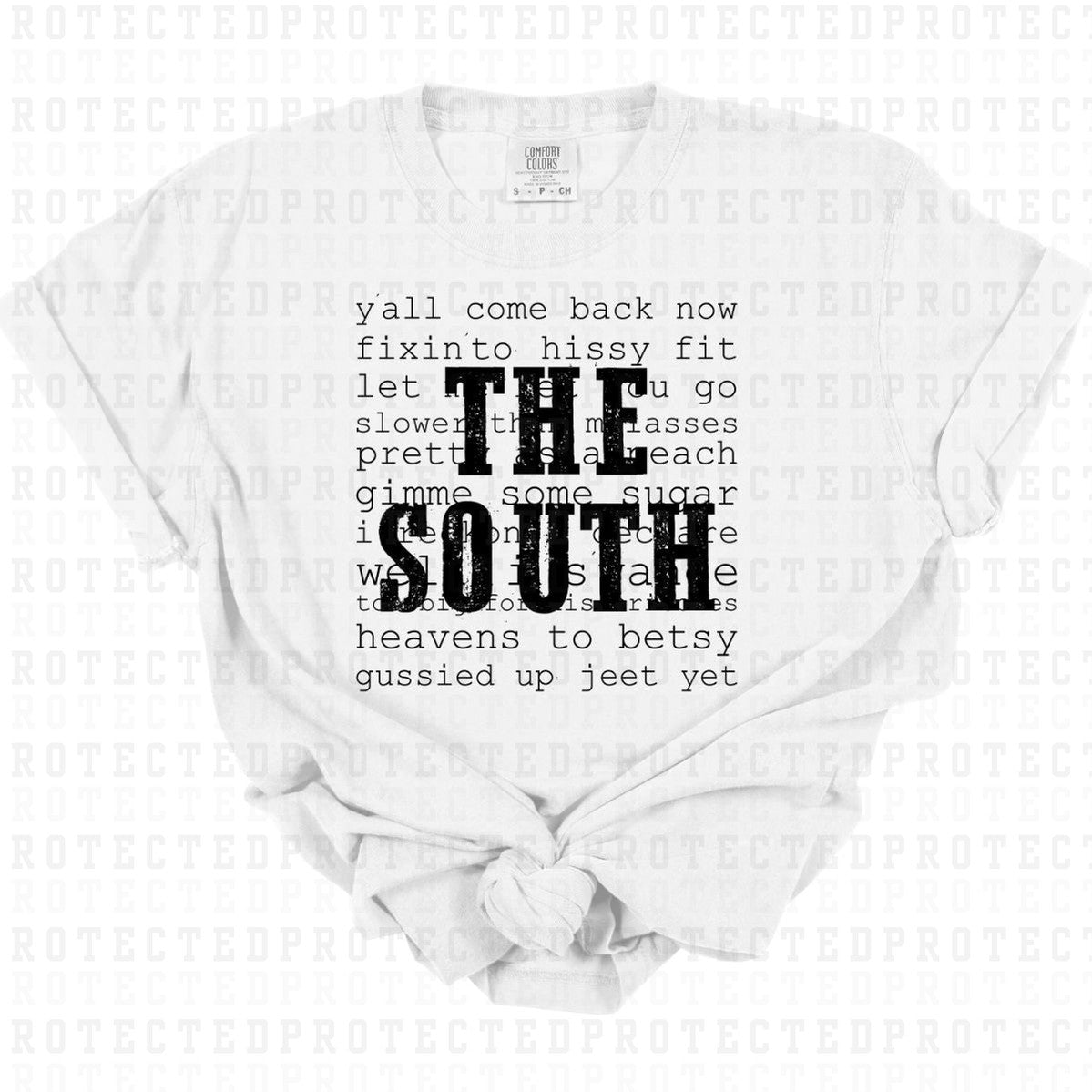 THE SOUTH *SINGLE COLOR* - DTF TRANSFER