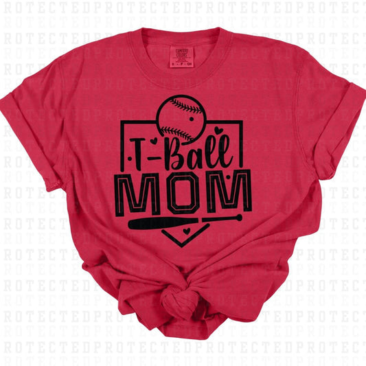 T-BALL MOM *BLACK - SINGLE COLOR* - DTF TRANSFER