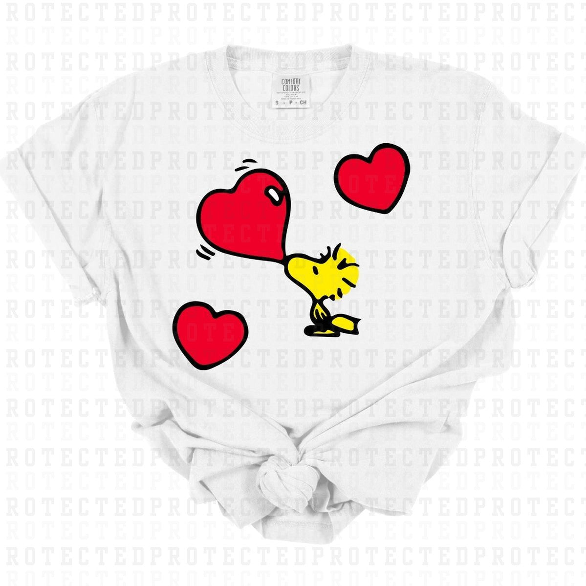 BIRD HEART KISSES *PEANUTS* DTF TRANSFER