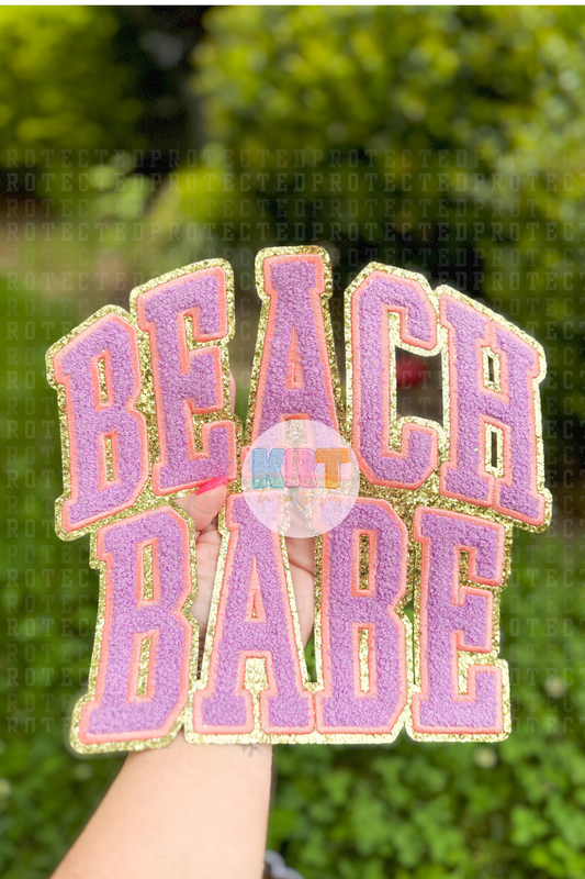 BEACH BABE - CHENILLE PATCH