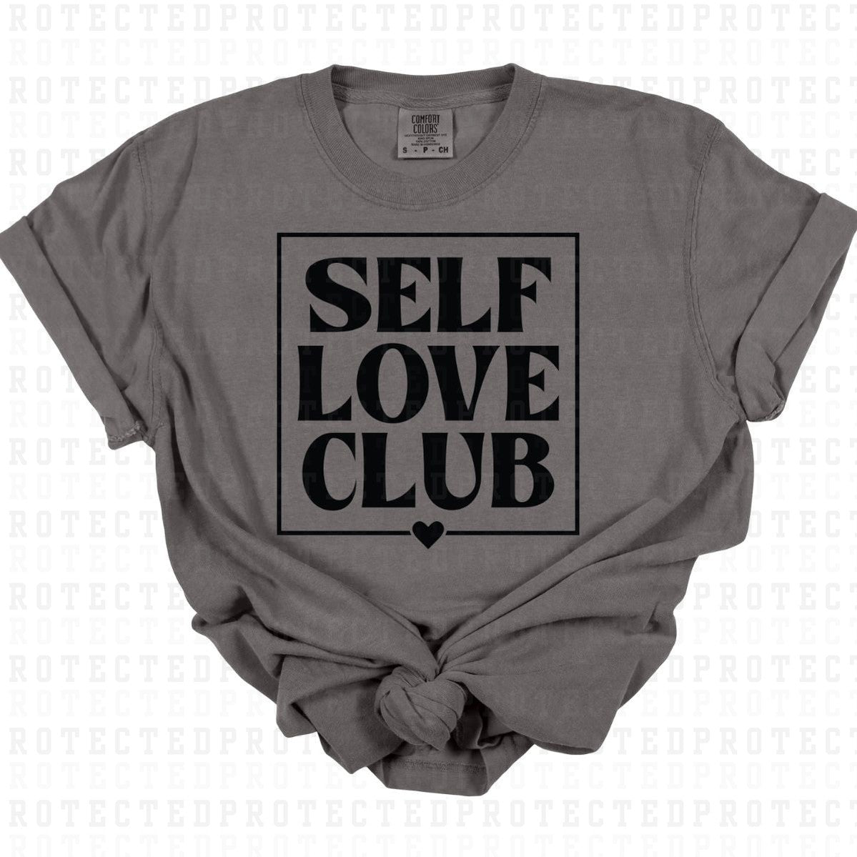 SELF LOVE CLUB *SINGLE COLOR* - DTF TRANSFER