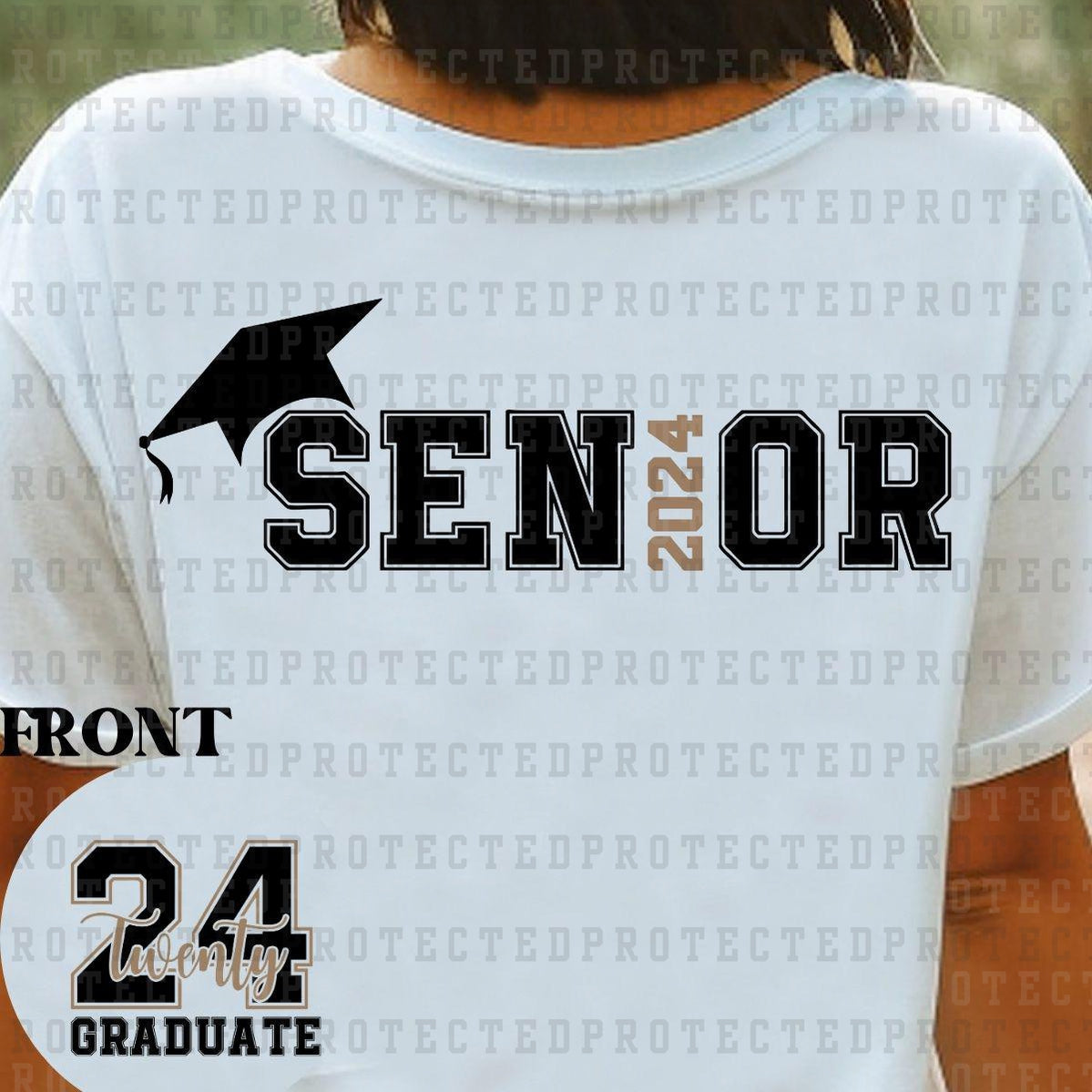 SENIORS 2024 (POCKET/BACK) - DTF TRANSFER