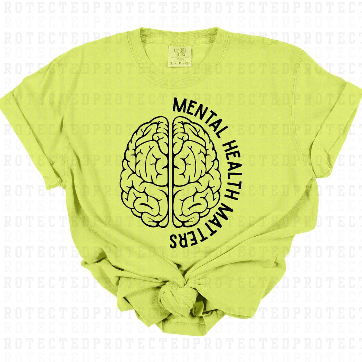 MENTAL HEALTH MATTERS *SINGLE COLOR* - DTF TRANSFER