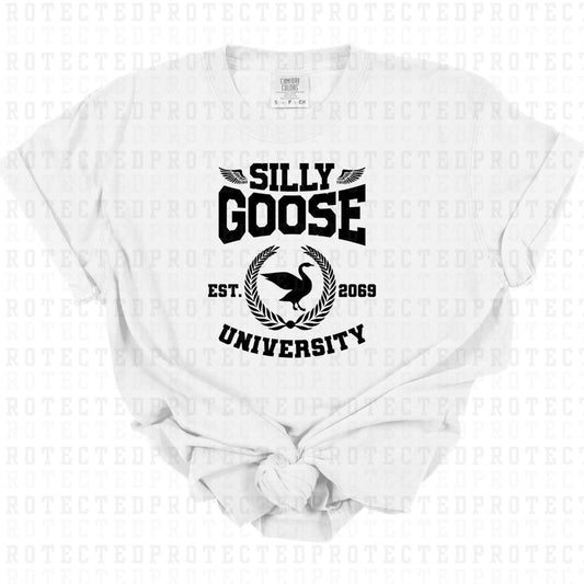 SILLY GOOSE UNIVERSITY *SINGLE COLOR* - DTF TRANSFER