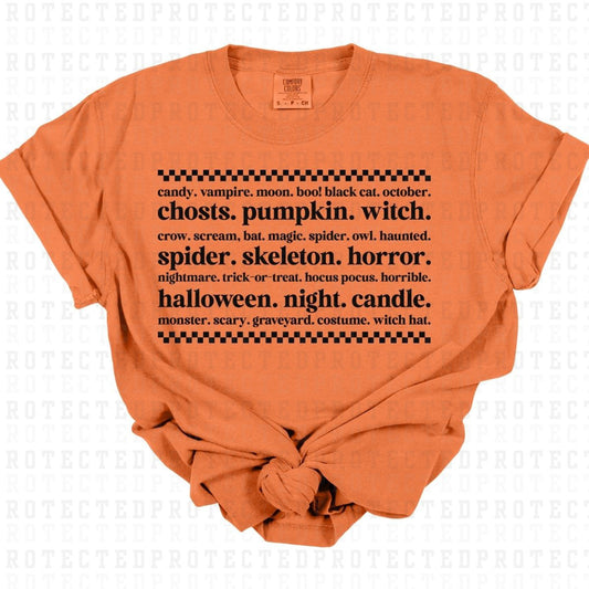 HALLOWEEN *SINGLE COLOR* - DTF TRANSFER