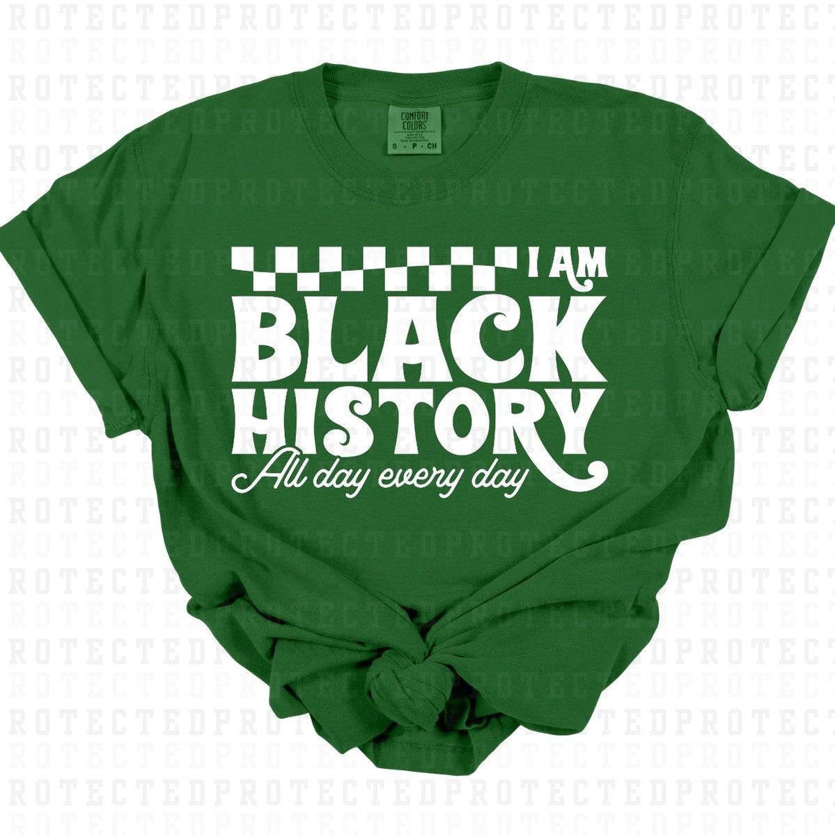 I AM BLACK HISTORY *SINGLE COLOR* - DTF TRANSFER