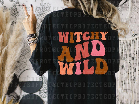 WITCHY AND WILD - PEACHY PINK SHADES - DTF TRANSFER