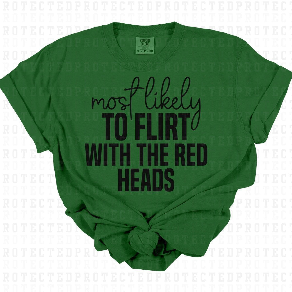 FLIRT WITH THE RED HEADS *SINGLE COLOR* - DTF TRANSFER