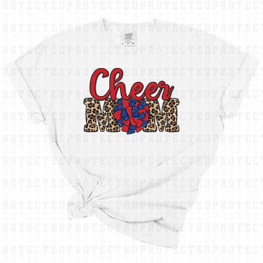 CHEER MOM *RED & BLUE* - DTF TRANSFER