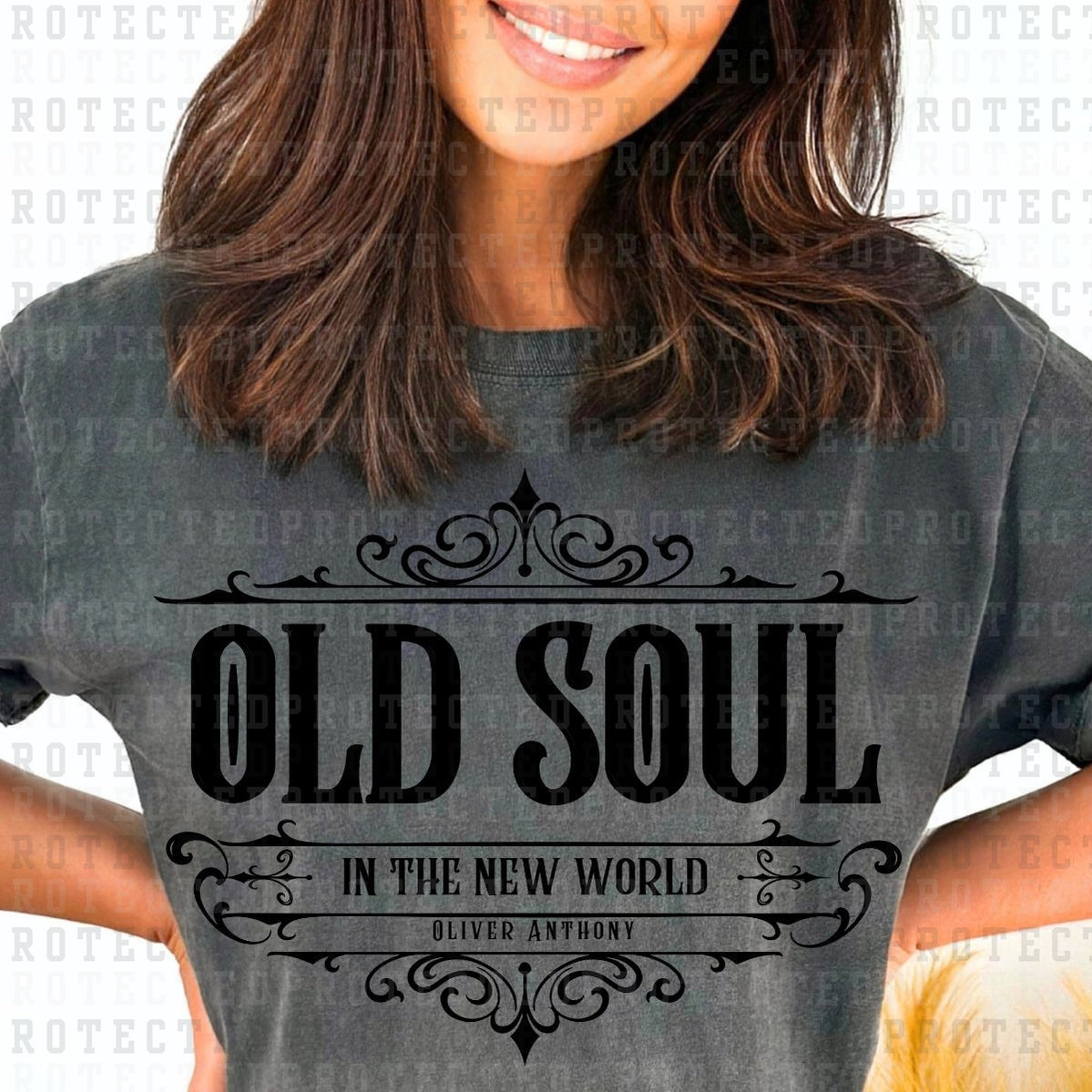 OLD SOUL IN THE NEW WORLD OLIVER ANTHONY *SINGLE COLOR* - DTF TRANSFER