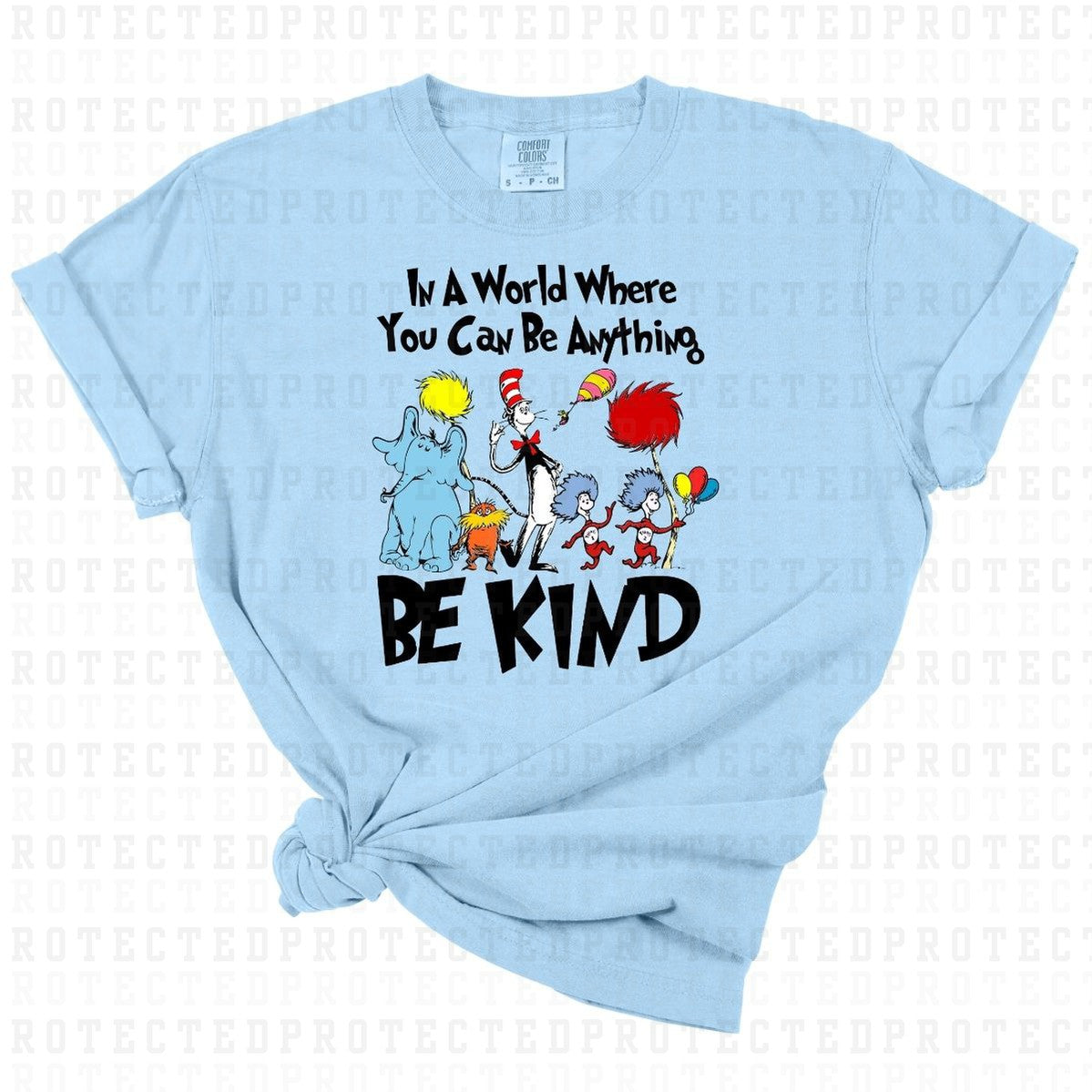 IN A WORLD WHERE YOU CAN BE ANYTHING BE KIND *DR SEUSS* - DTF TRANSFER