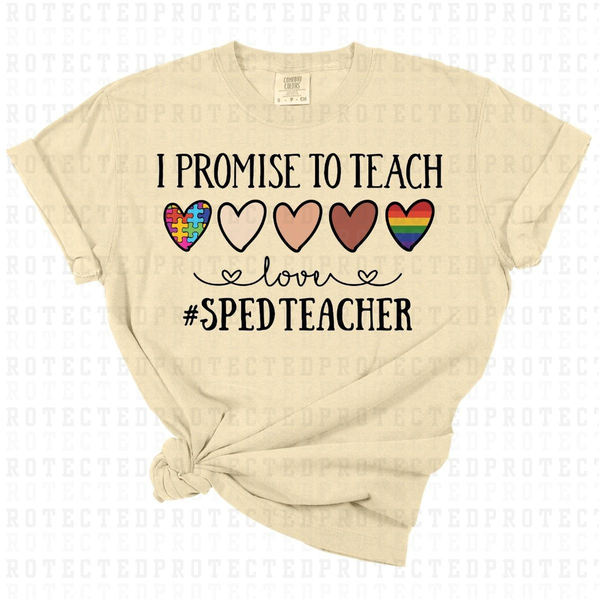 I PROMISE TO TEACH LOVE #SPEDTEACHER - DTF TRANSFER