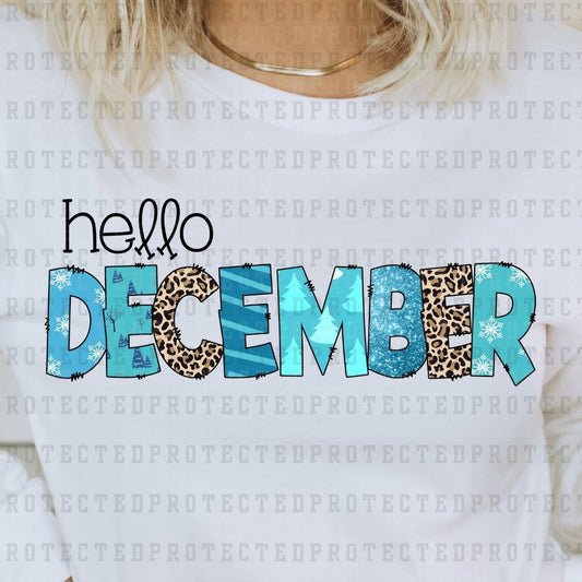 HELLO DECEMBER - DTF TRANSFER