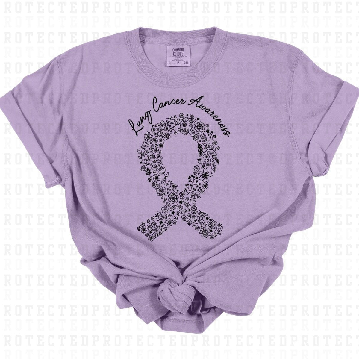 LUNG CANCER AWARENESS *SINGLE COLOR* - DTF TRANSFER