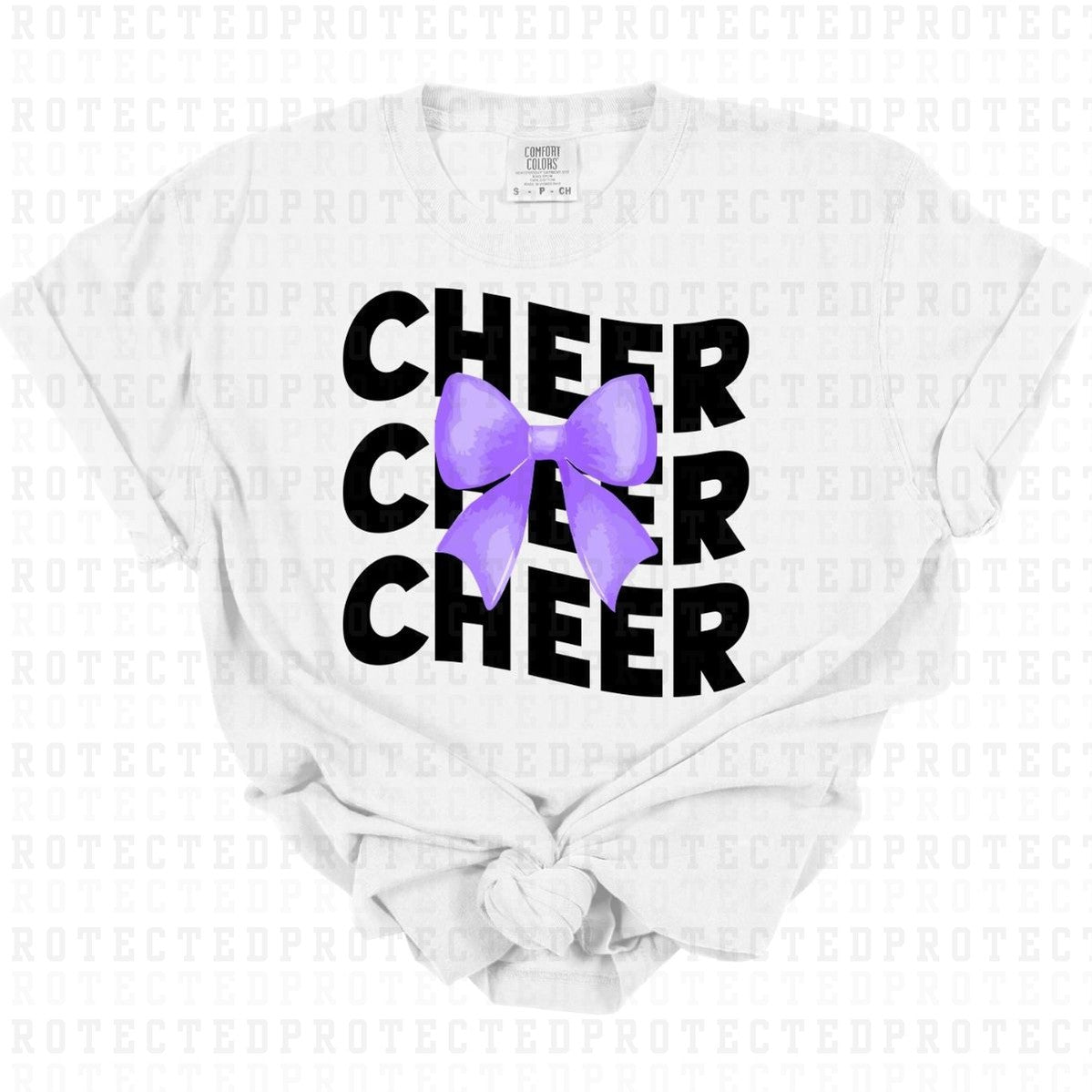 COQUETTE CHEER *BLACK/PURPLE* - DTF TRANSFER