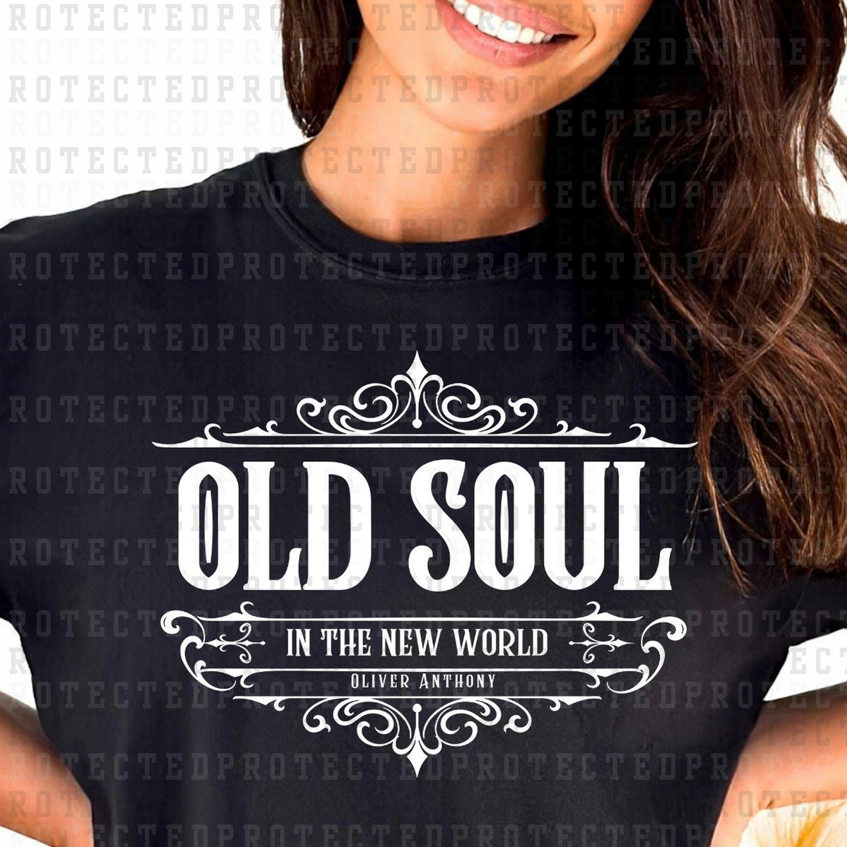 OLD SOUL IN THE NEW WORLD OLIVER ANTHONY *SINGLE COLOR* - DTF TRANSFER