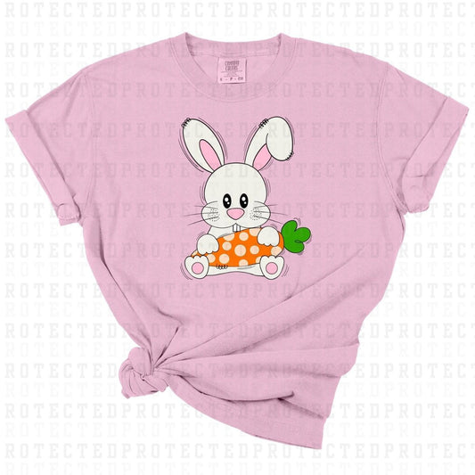 EASTER BUNNY WITH CARROT - DTF TRANSFER