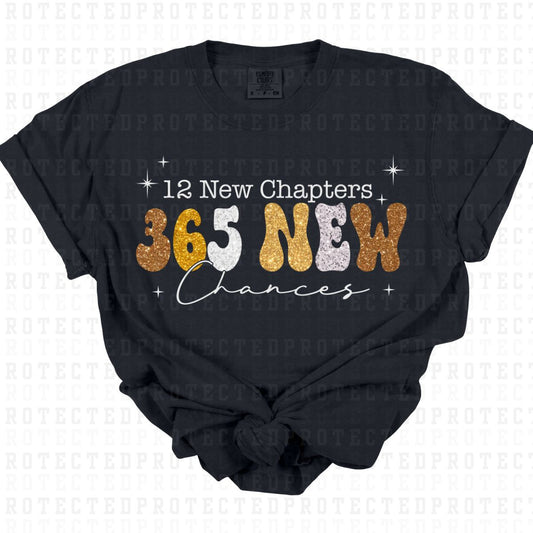 12 NEW CHAPTERS 365 NEW CHANCES *FAUX SEQUIN* - DTF TRANSFER