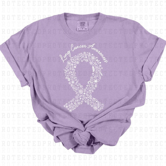 LUNG CANCER AWARENESS *SINGLE COLOR* - DTF TRANSFER