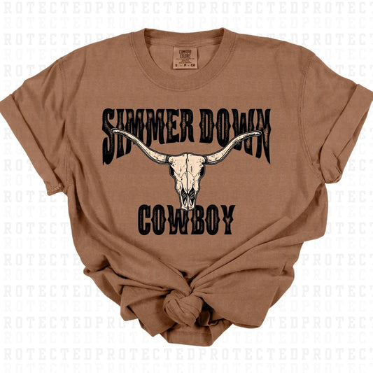 SIMMER DOWN COWBOY - DTF TRANSFER