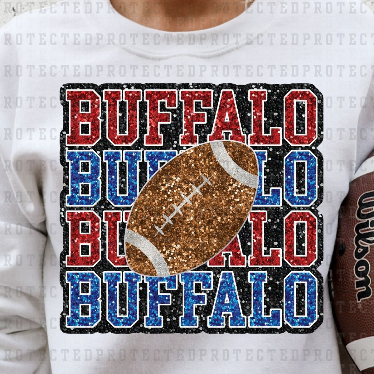 BUFFALO *FAUX SEQUIN* - DTF TRANSFER