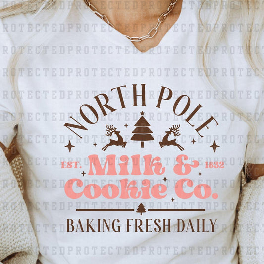 NORTH POLE MILK & COOKIE CO - DTF TRANSFER