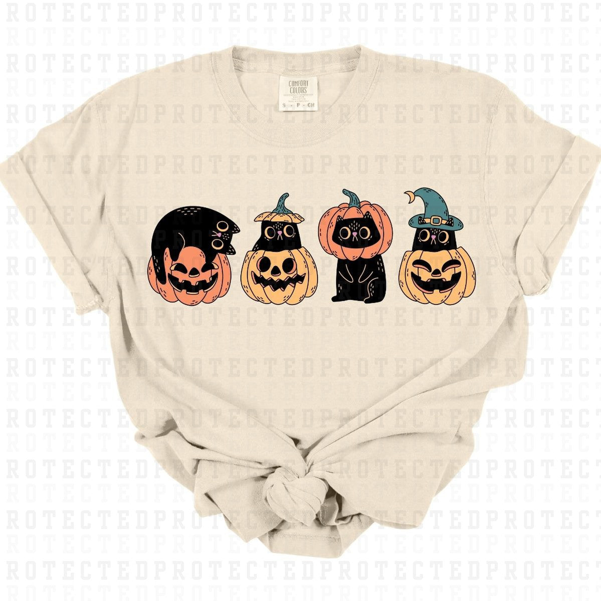 HALLOWEEN BLACK CATS - DTF TRANSFER