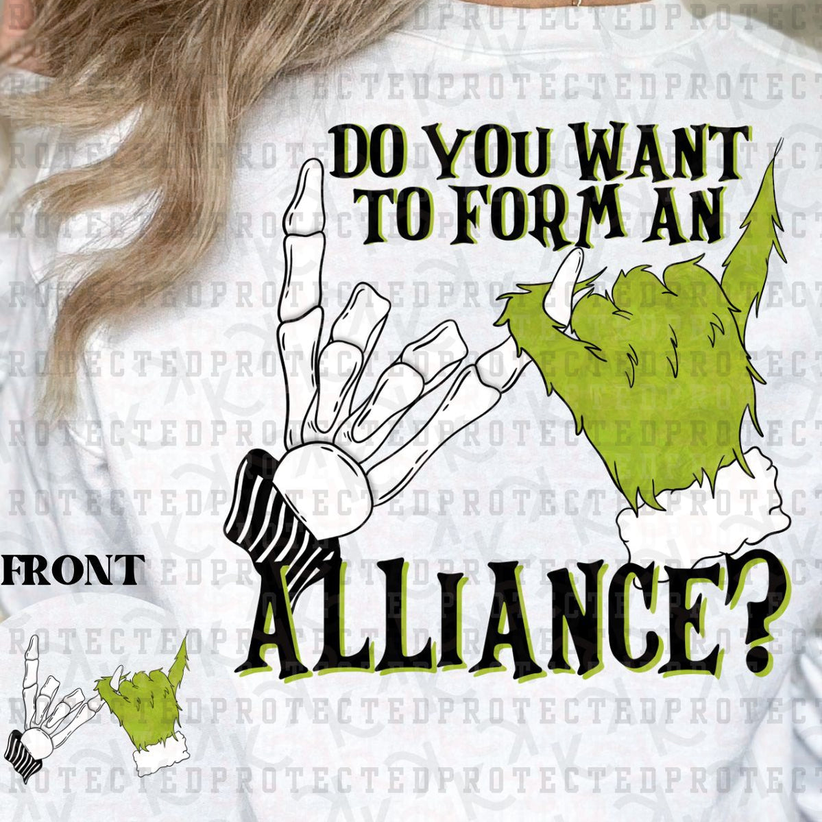 FORM AN ALLIANCE (POCKET+BACK) - DTF TRANSFER