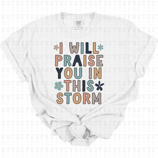 I WILL PRAISE YOU IN THIS STORM - DTF TRANSFER