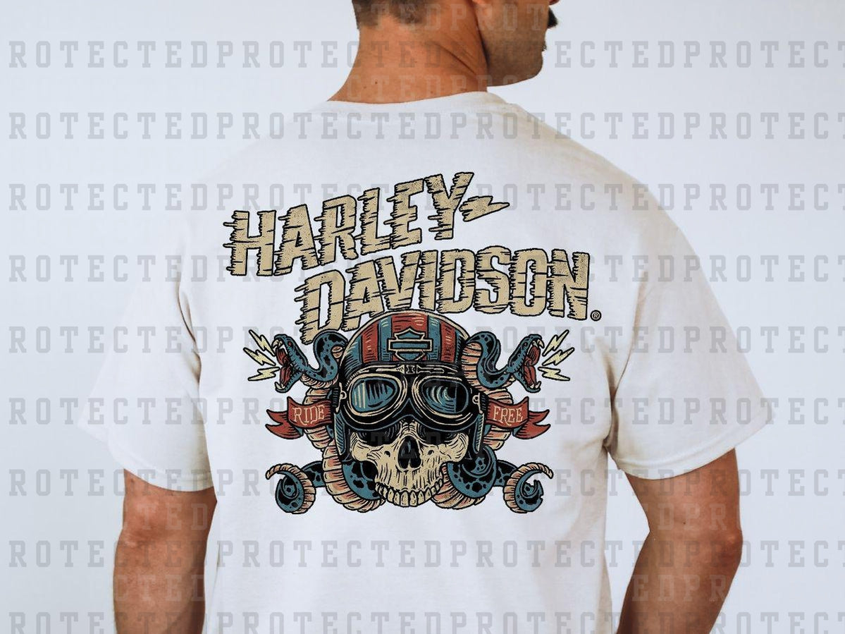 HARLEY DAVIDSON SKULL - DTF TRANSFER