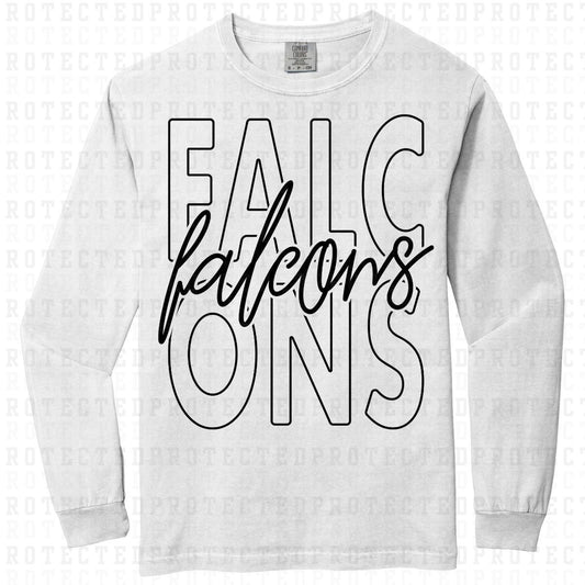 FALCONS *SINGLE COLOR* - DTF TRANSFER