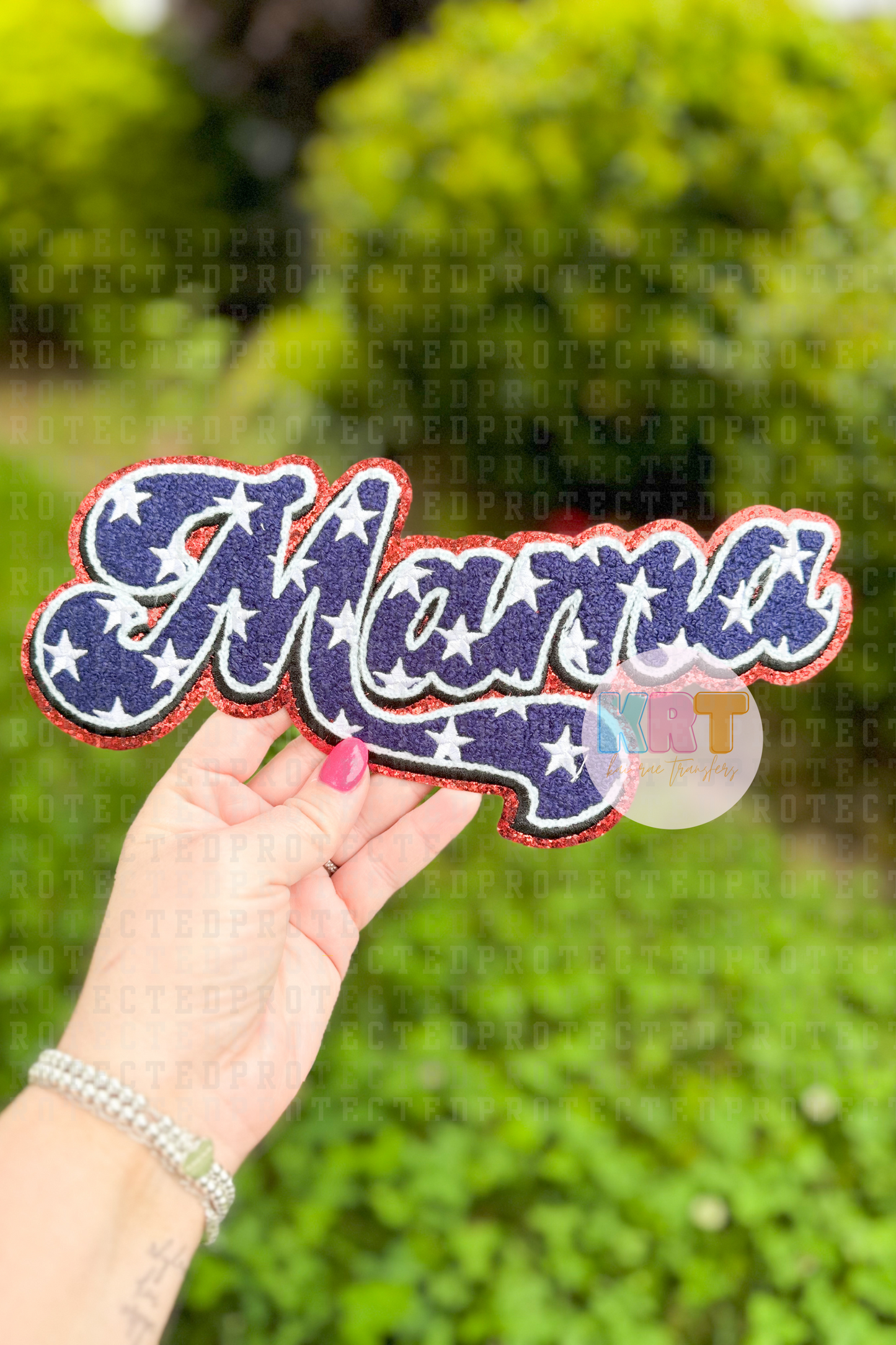 AMERICA MAMA - CHENILLE PATCH